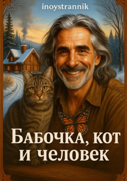 Бабочка, кот и человек