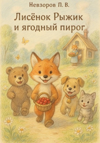 Лисенок Рыжик и ягодный пирог