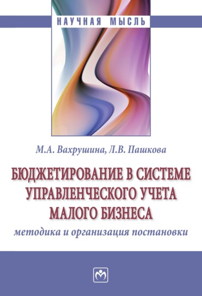 Бюджетирование в системе управленческого учета малого бизнеса: методика и организация постановки