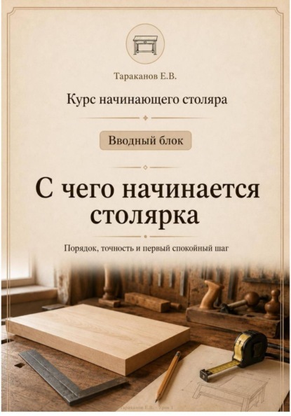Курс начинающего столяра. Вводный блок. С чего начинается столярка