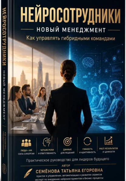 Нейросотрудники. Новый менеджмент. Как управлять гибридными командами.