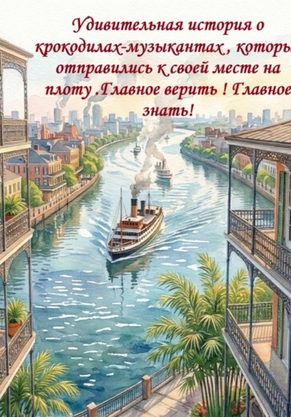 Удивительная история о крокодилах , которые отправились к своей месте на плоту. Главное верить ! Главное знать !"
