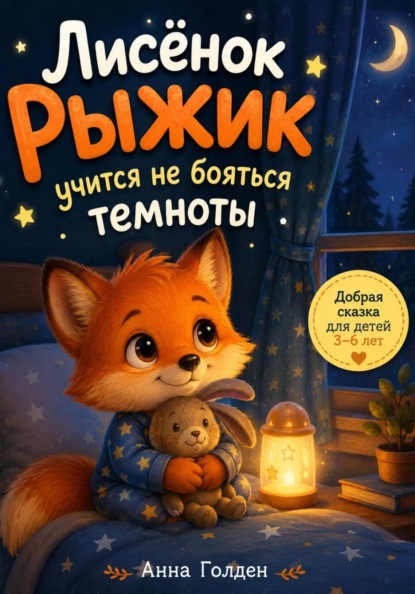 Лисёнок Рыжик учится не бояться темноты