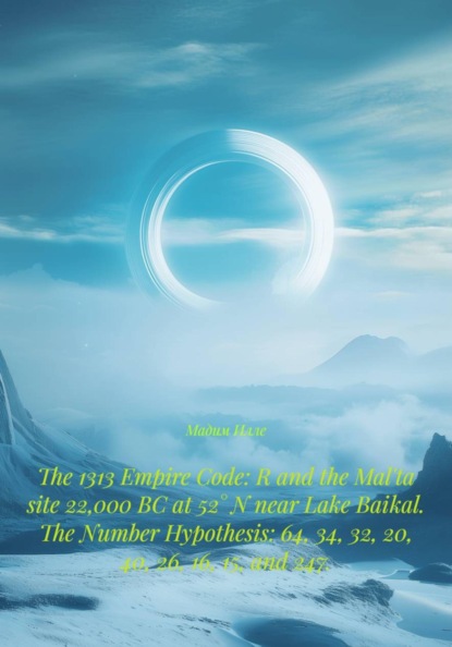 The 1313 Empire Code: R and the Mal'ta site 22,000 BC at 52° N near Lake Baikal. The Number Hypothesis: 64, 34, 32, 20, 40, 26, 16, 15, and 247.