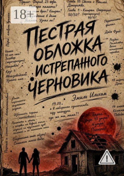 Пестрая обложка истрепанного черновика