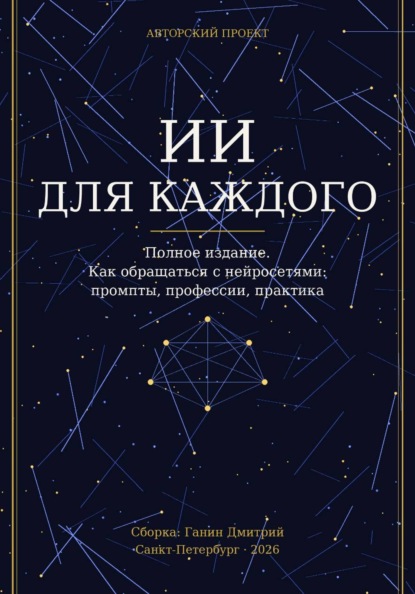 ИСКУССТВЕННЫЙ ИНТЕЛЛЕКТ ДЛЯ КАЖДОГО. Как обращаться с нейросетями: промпты, профессии, практика