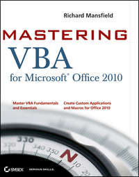 Mastering VBA for Office 2010