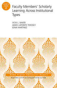 Faculty Members&apos; Scholarly Learning Across Institutional Types. ASHE Higher Education Report