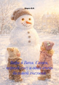 Варя и Ваня. Санки, первый снег и один очень большой снеговик