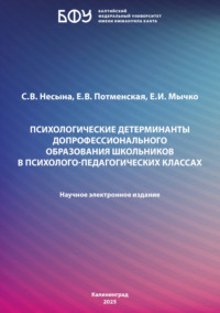 Психологические детерминанты допрофессионального образования школьников в психолого-педагогических классах