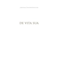 De Vita Sua. Стихотворение, в котором Святой Григорий пересказывает свою жизнь