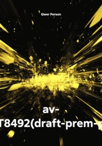 av- TEST8492(draft-prem-publ)