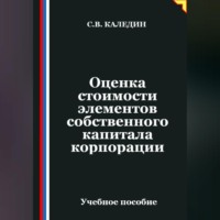 Оценка стоимости элементов собственного капитала корпорации