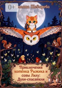 Приключения котёнка Рыжика и совы Лилу: Духи-спасатели. Раскраска №1