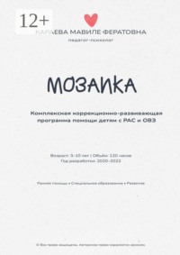 Мозаика. Комплексная коррекционно-развивающая программа помощи детям с РАС и ОВЗ