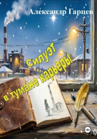 Силуэт в тумане карьеры