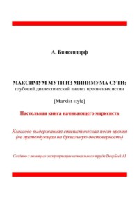 МАКСИМУМ МУТИ ИЗ МИНИМУМА СУТИ