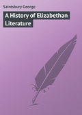 A History of Elizabethan Literature