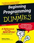 Beginning Programming For Dummies