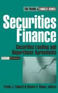 Securities Finance. Securities Lending and Repurchase Agreements