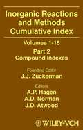 Inorganic Reactions and Methods, Cumulative Index, Part 1