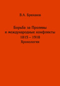 Борьба за Проливы и международные конфликты. 1825 – 1918. Хронология
