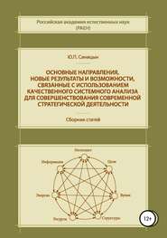 Основные направления, новые результаты и возможности, связанные с использованием качественного системного анализа для совершенствования современной стратегической деятельности