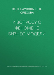 К вопросу о феномене бизнес-модели