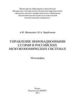 Управление инновационными сетями в российских мезоэкономических системах