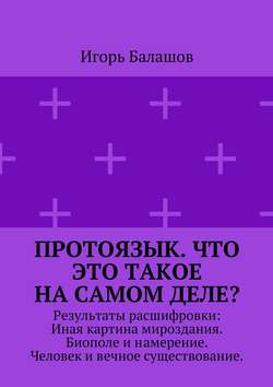 Протоязык. Что это такое на самом деле? Результаты расшифровки: Иная картина мироздания. Биополе и намерение. Человек и вечное существование