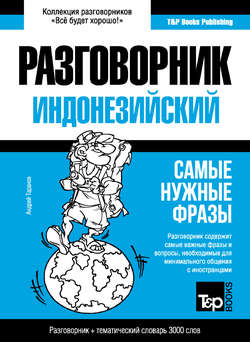 Индонезийский разговорник и тематический словарь 3000 слов